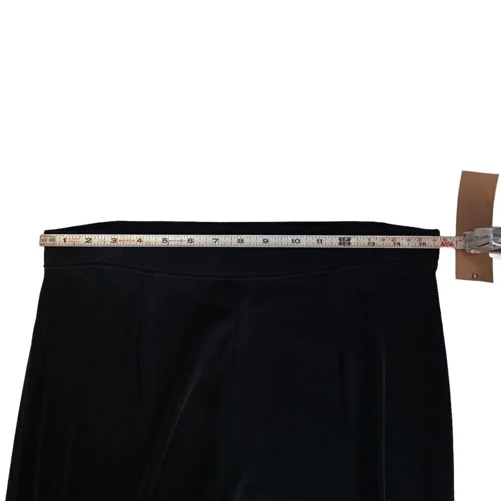 New c.l.o.t.h.e.s. Black Straight‎ Leg Slinky Stretchy Size Medium Long Pants